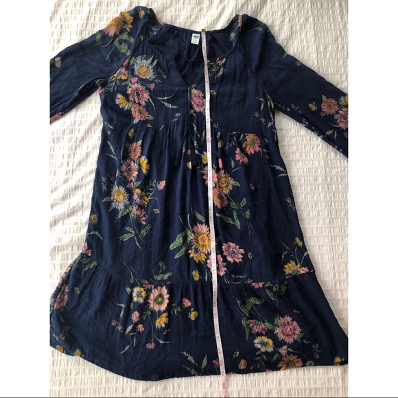 Long Sleeve Floral Print Summer Dress with Tassles - Picture 11 of 16